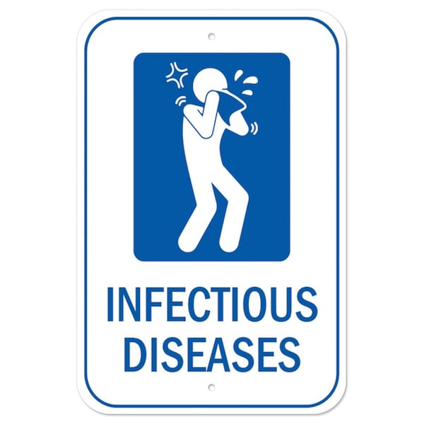 OSHA Notice Sign-Infectious Diseases, Heavy Duty, 7" x 10", A-1218-25573